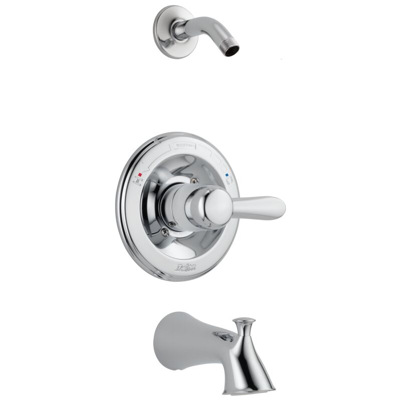 DELTA T14438-SS STAINLESS LAHARA 1.75 GPM 3 HOLE WALL MOUNT SINGLE ...