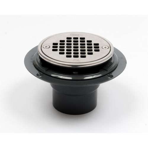 4~ Tile-In Round Shower Drain in Matte Black DT061411-BL