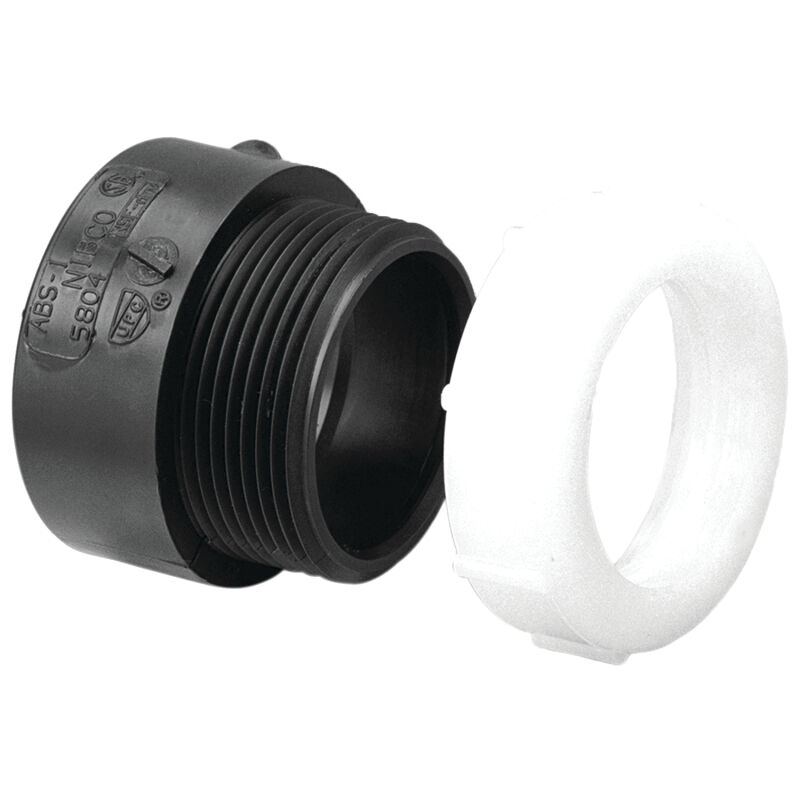 11/2 HXSJ ABS DRAIN WASTE & VENT FEMALE TRAP ADAPTER WITH PLASTIC