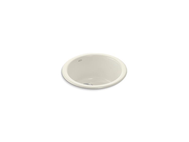 Porto Fino Drop-In/Undermount Cast Iron 18 in. Single Basin Kitchen Sink in Biscuit Porto Fino Drop-In/Undermount Cast Iron 18 in. Single Basin Kitchen Sink in Biscuit