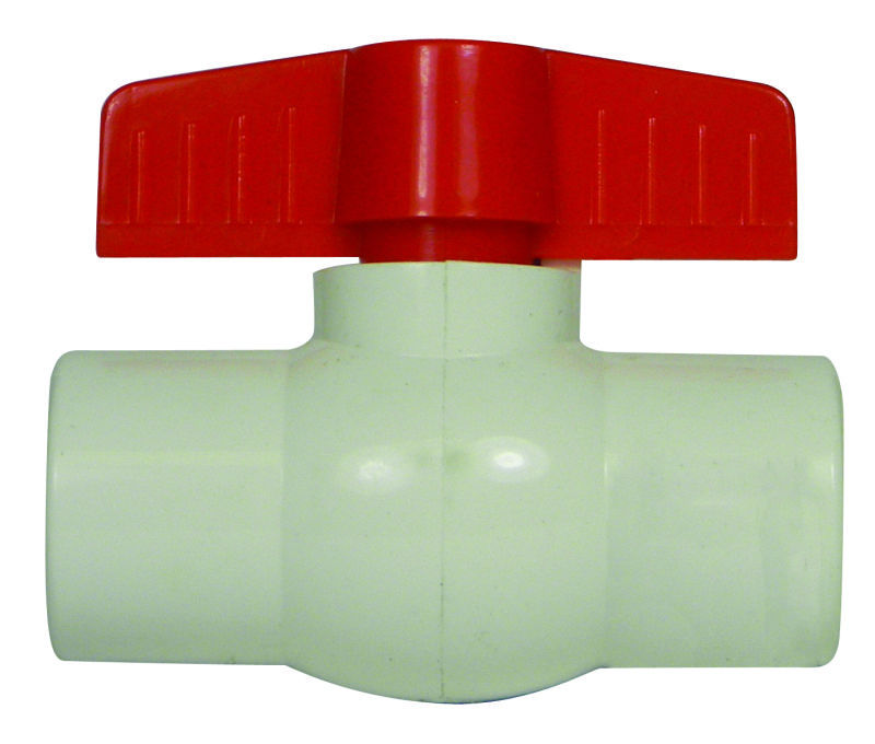 AY MCDONALD 2060S 1/2 SXS SCH80 PVC BALL VALVE WITH T HANDLE at