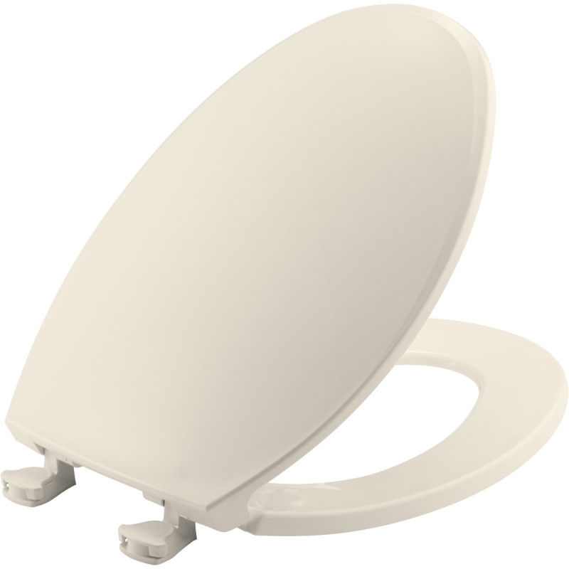 BEMIS 1800EC 346 BISC/LINEN ELONG CLOSED FRONT W/ COVER EZ CLEAN PLAS