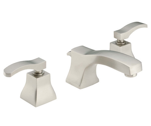 CALIFORNIA FAUCET 4402PEW PEWTER AVILA DECK MOUNT 816 WIDESPREAD 2