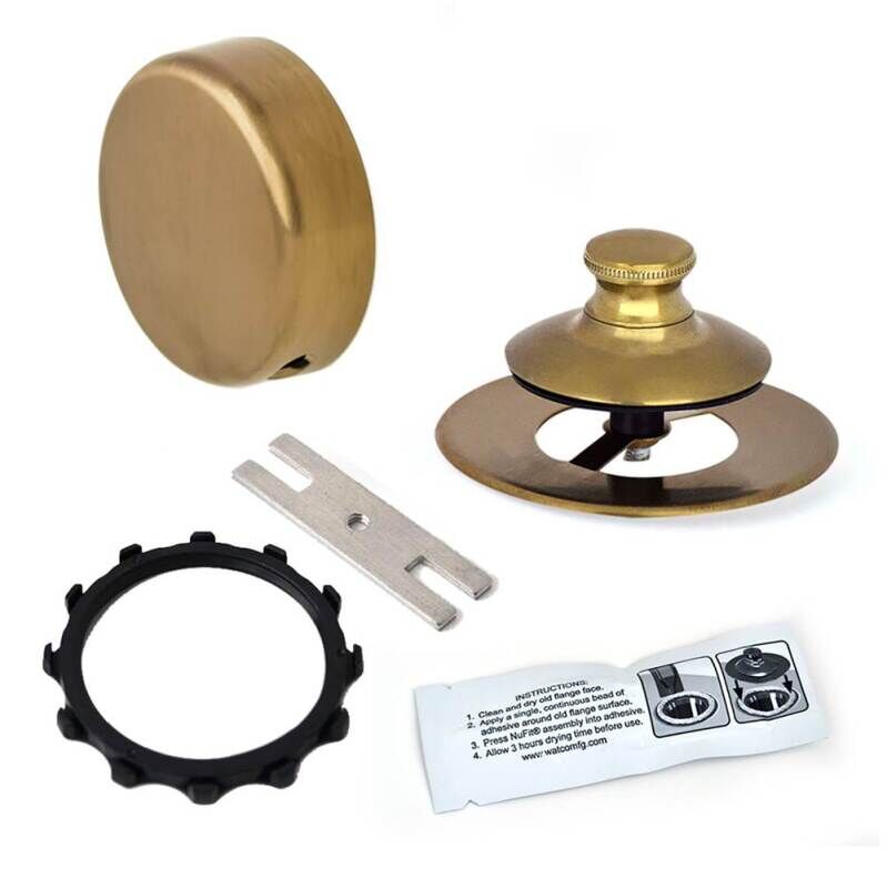 WATCO 38190-BB 1.625X16 BRUSHED BRONZE PUSH PULL 1 HOLE BATH WASTE AND ...