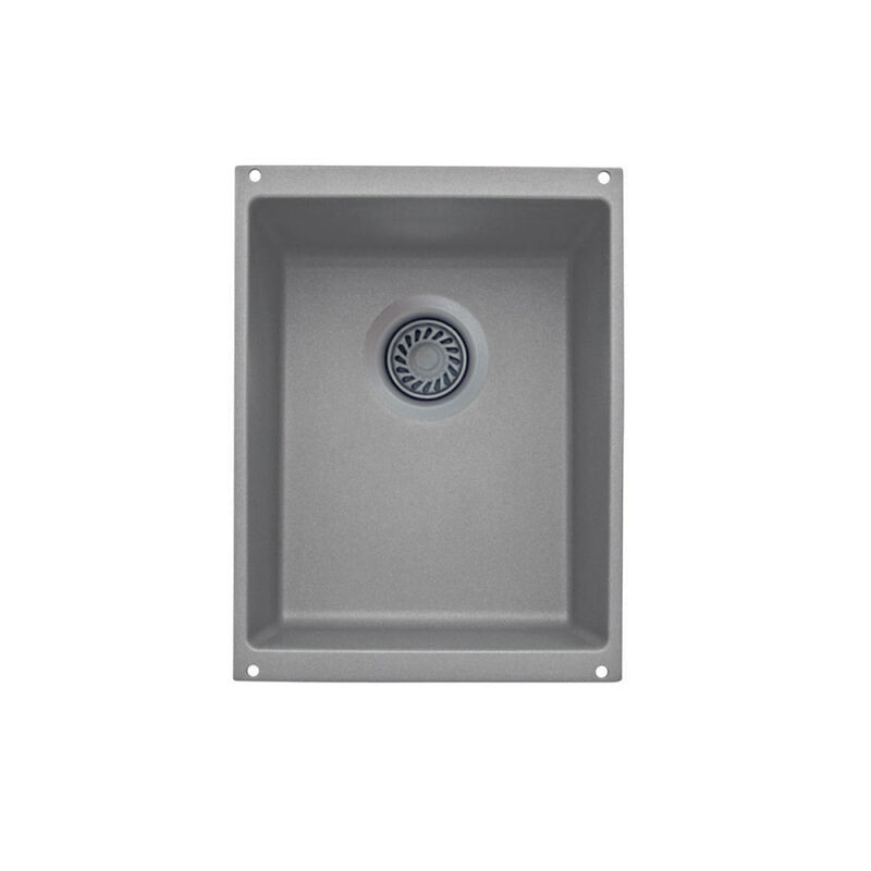 LUXART LX513425 SILGRANIT METALLIC GRAY 133/4X181/8X71/2 UNDERMOUNT