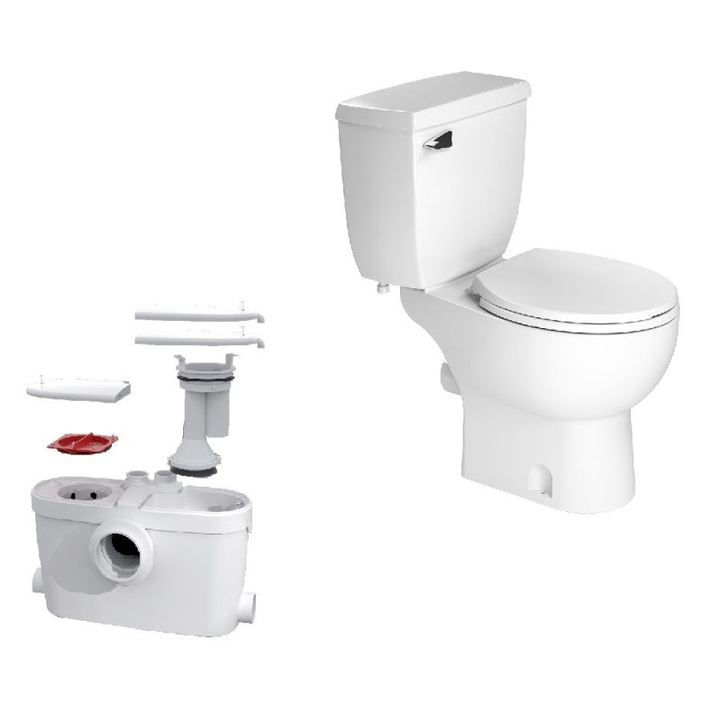 THETFORD Porta Potti 1-Piece 0.07 GPF Single Flush Round Electric