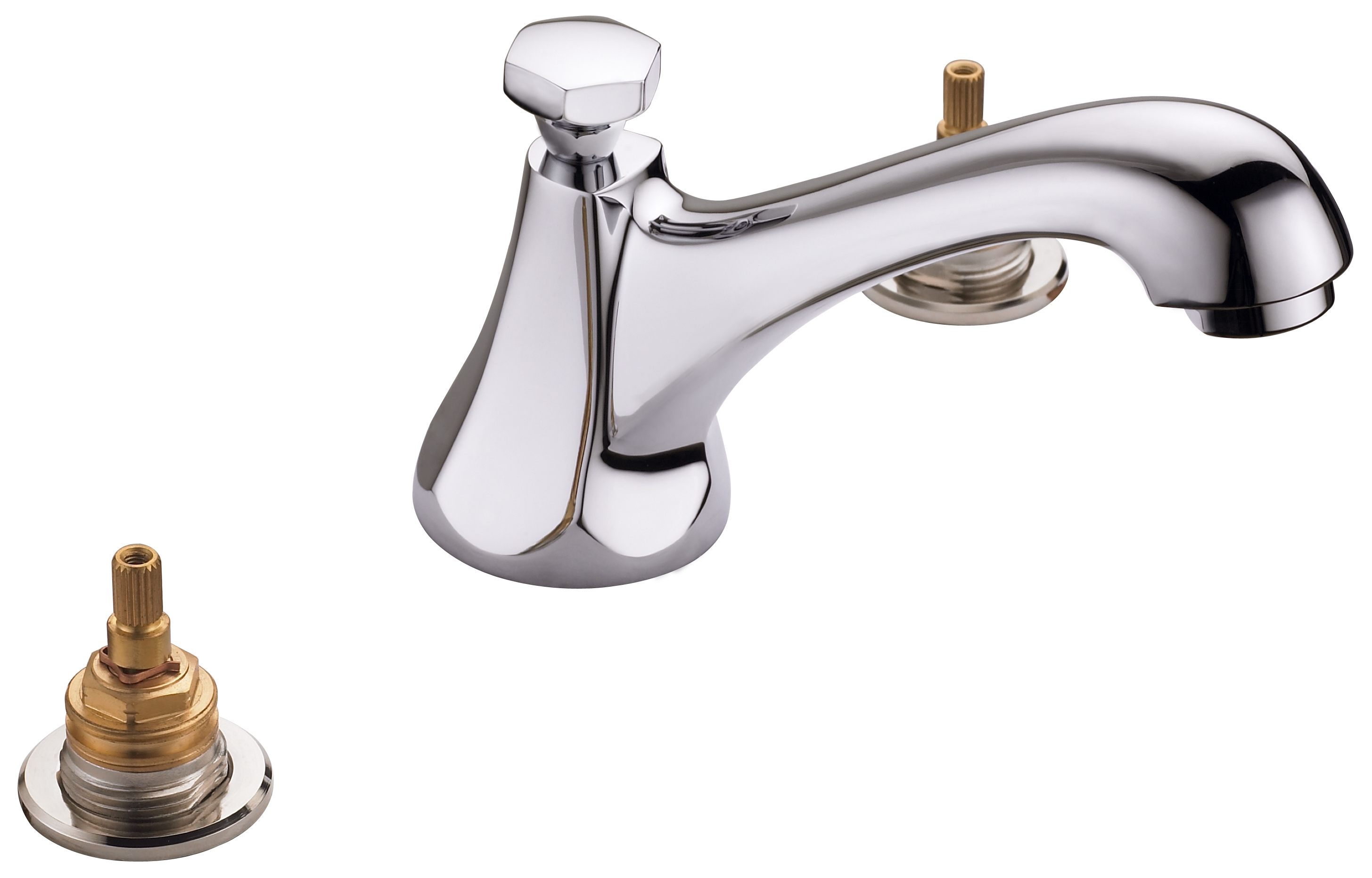 LUXART FE2408LHEPUCP POLLISHED CHROME FELICIANA 1.2 GPM 3 HOLE DECK