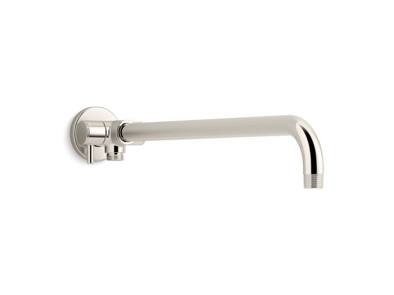 KOHLER Wall-Mount Rainhead Arm with 2-Way Diverter in Vibrant Brushed Nickel