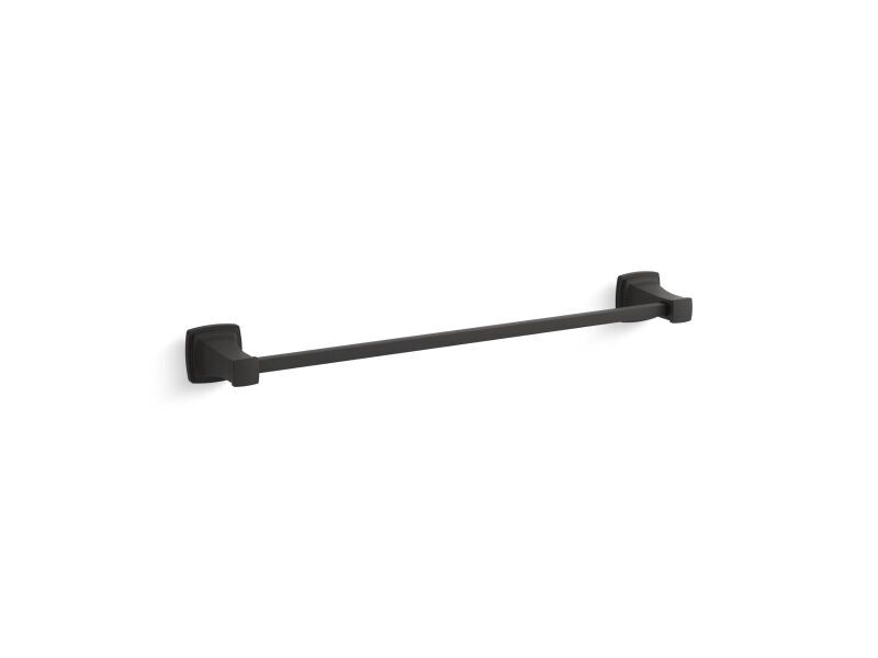 KOHLER Riff 24 in. Single Towel Bar in Matte Black